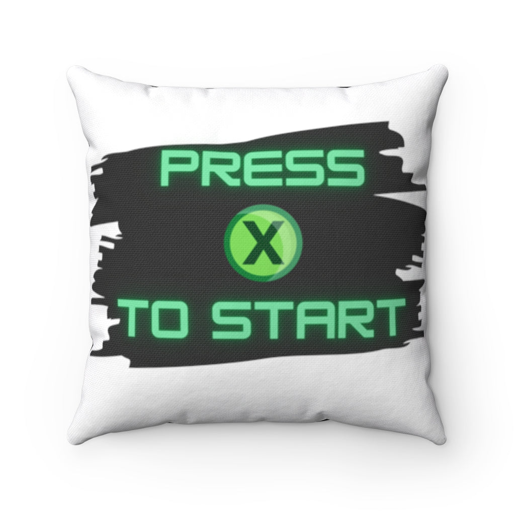Press X to Start - Game Room Pillow