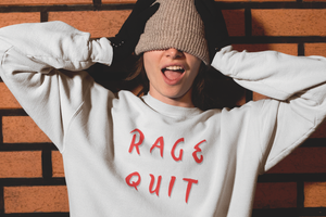 Rage Quit - Gamer Speak for WTH - Unisex Sweatshirt