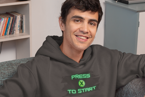 Press X to Start - Console Gaming - Unisex Hoodie